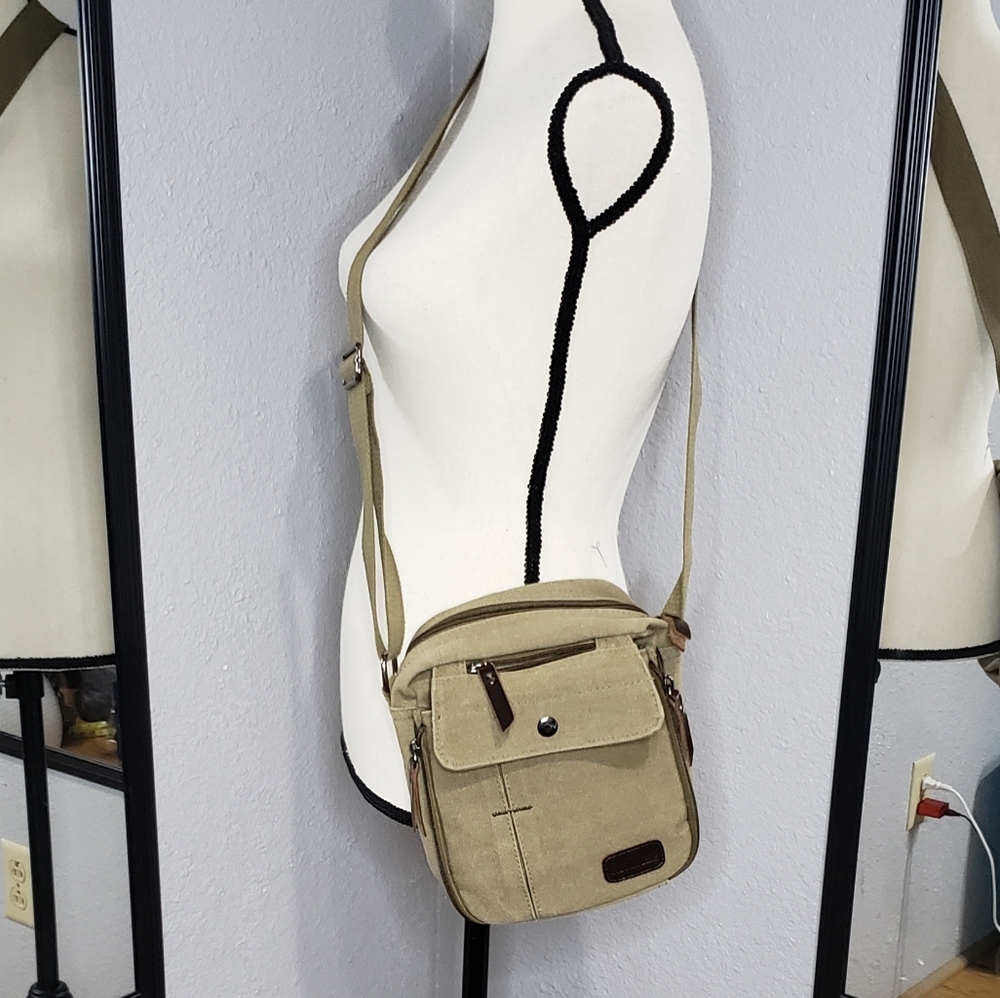 Ru YiHuang Canvas Crossbody Utility Bag